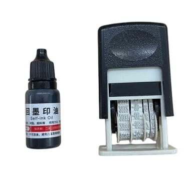 

ENJOU Stempel Tanggal Mini Portable Date Stamp bonus tinta / Stempel Tanggal Custom Otomatis Dater Date Stamp Dengan EXP Dater Date Stamp Stempel Tanggal Produksi - YT302