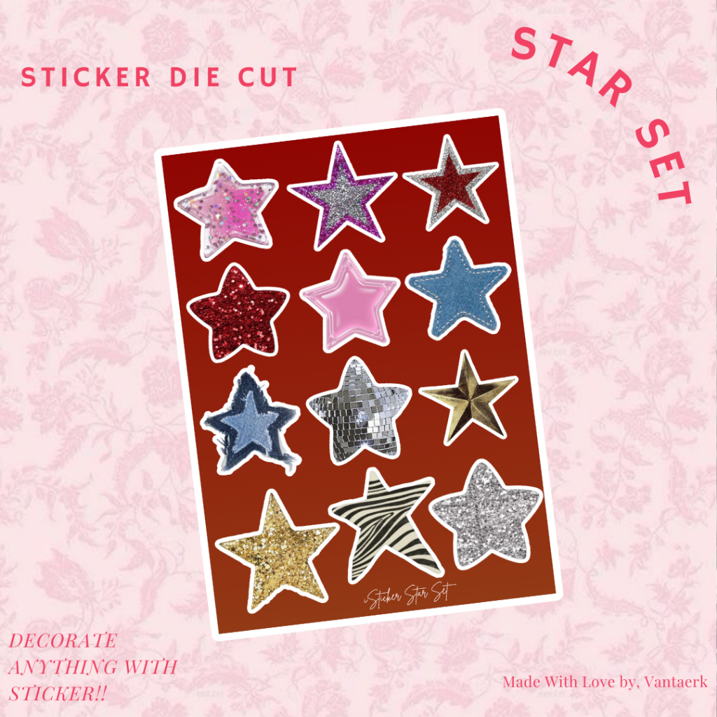 

Sticker Star Bintang Set Aesthetic Deco Jurnaling
