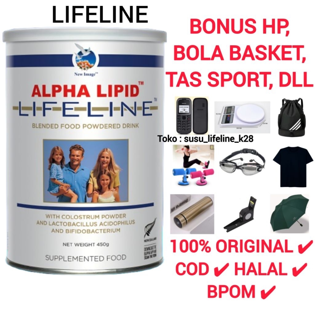 Susu Lifeline Colostrum Alpha Lipid ORIGINAL terapi saraf kejepit HNP