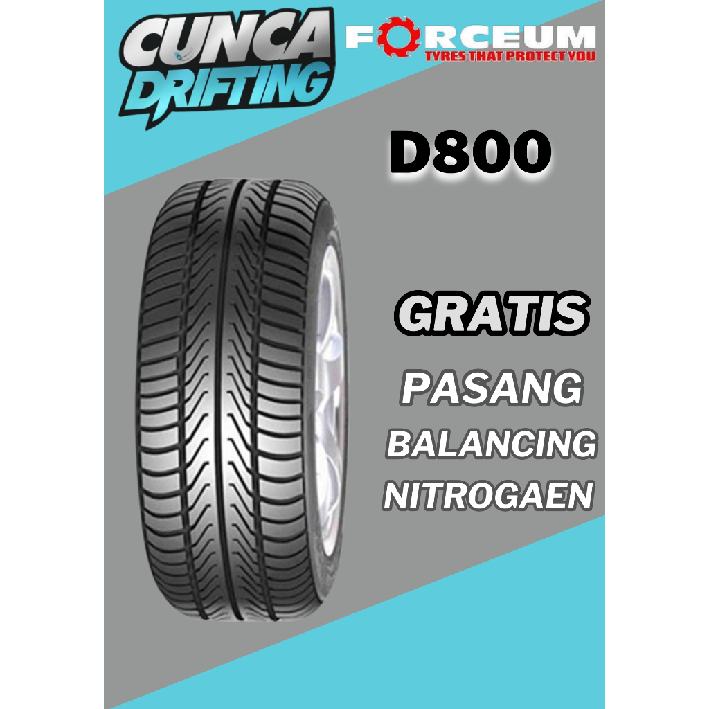 BAN MOBIL TUBLES MURAH UNTUK AGYA 185 55 R15 FORCEUM D800 GRATIS PEMASANGAN DAN BALANCING