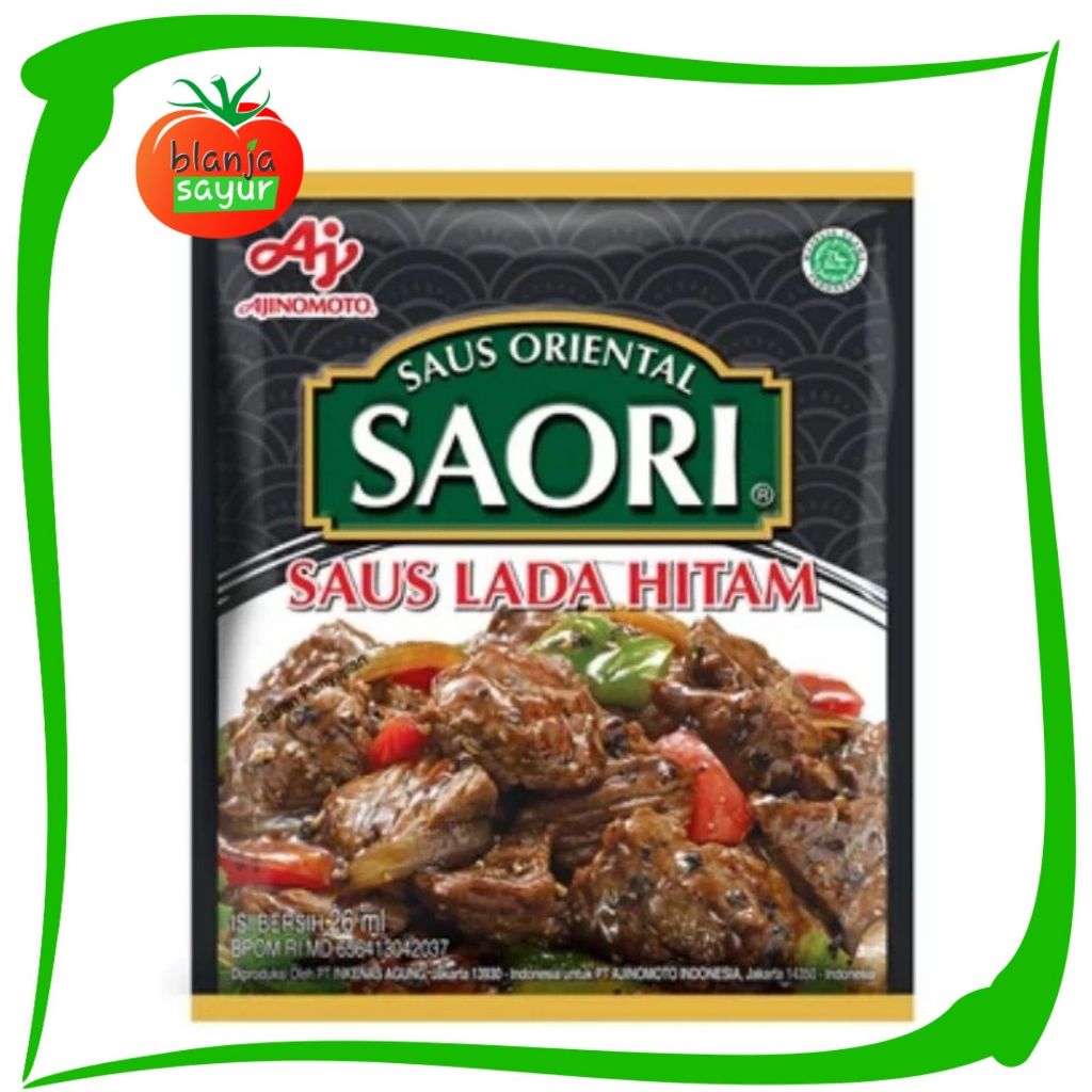 

Saori Saos / Saus Lada Hitam Sachet
