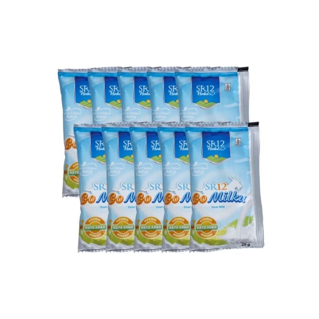 

GO MILKU SACHET ORIGINAL 10PCS SR12 SUSU KAMBING ETAWA HALAL