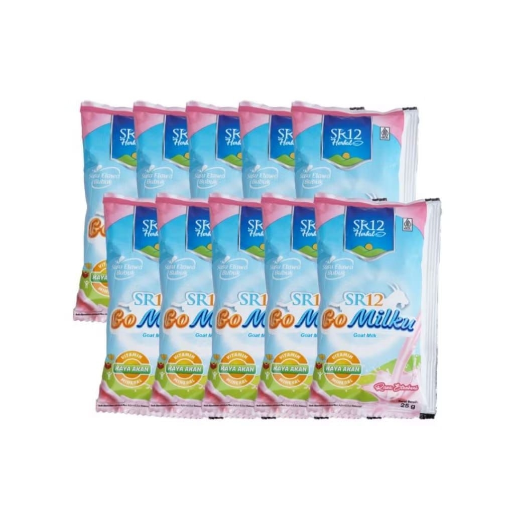 

GO MILKU SACHET STROBERI 10PCS SR12 SUSU KAMBING ETAWA HALAL