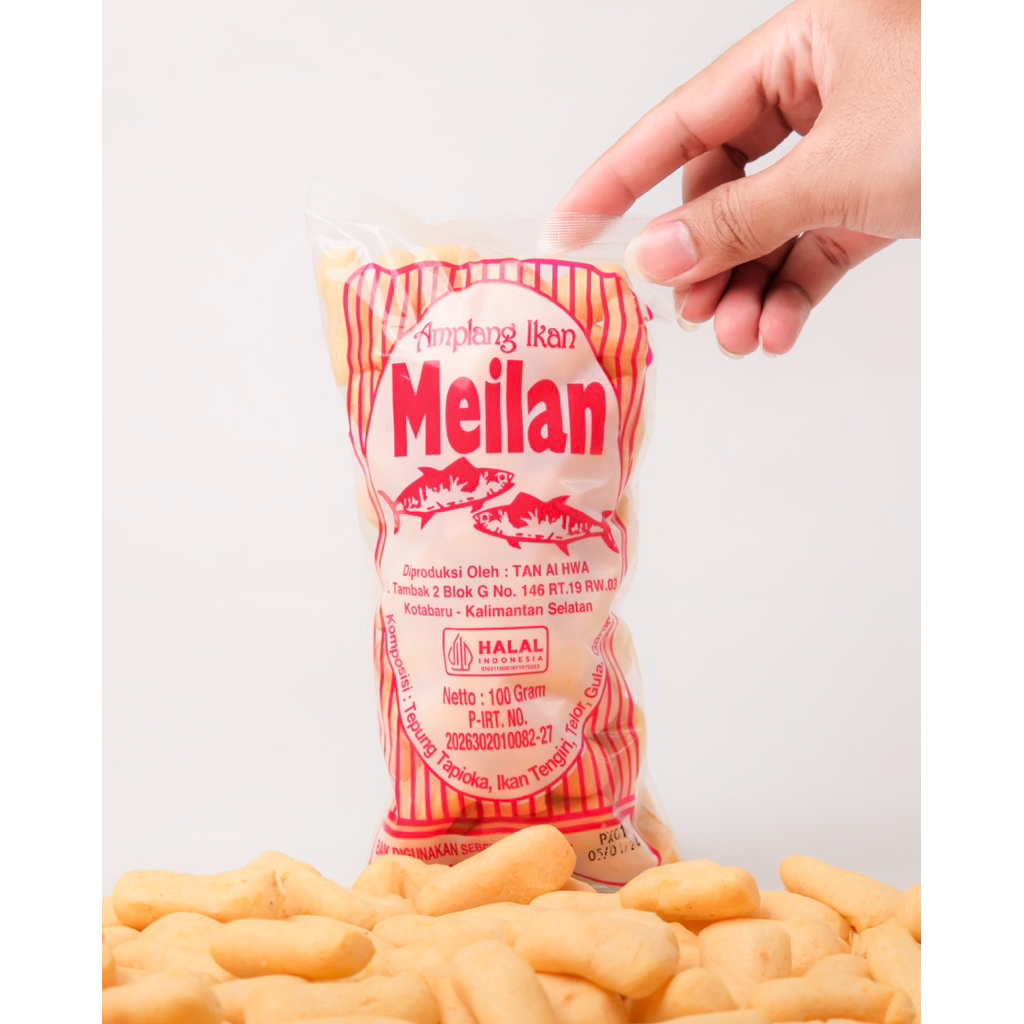 

Amplang Meilan 100gram | Amplang Ikan Tenggiri Asli