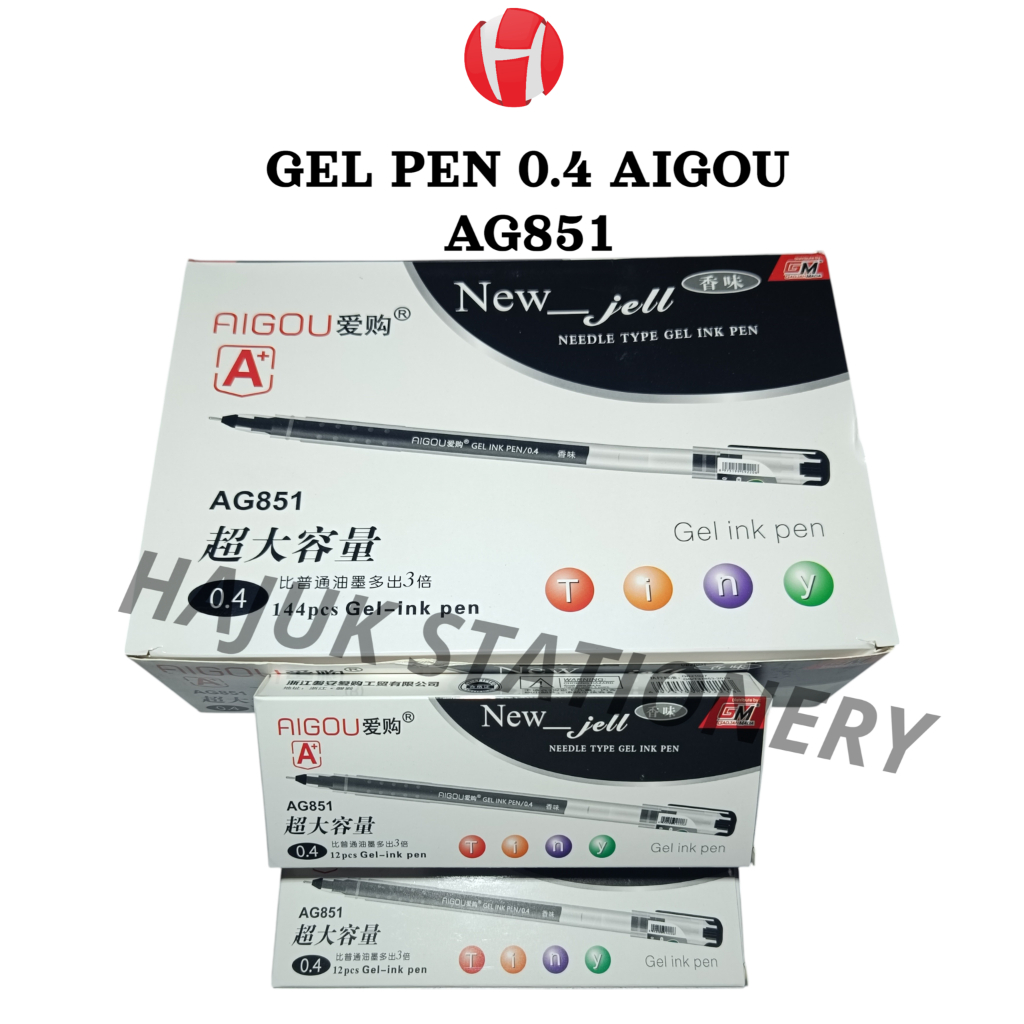 

(1PACK ISI=12) GELPEN IPEN AIGOU ZUIXUA NEWGELL 0.4 AG851