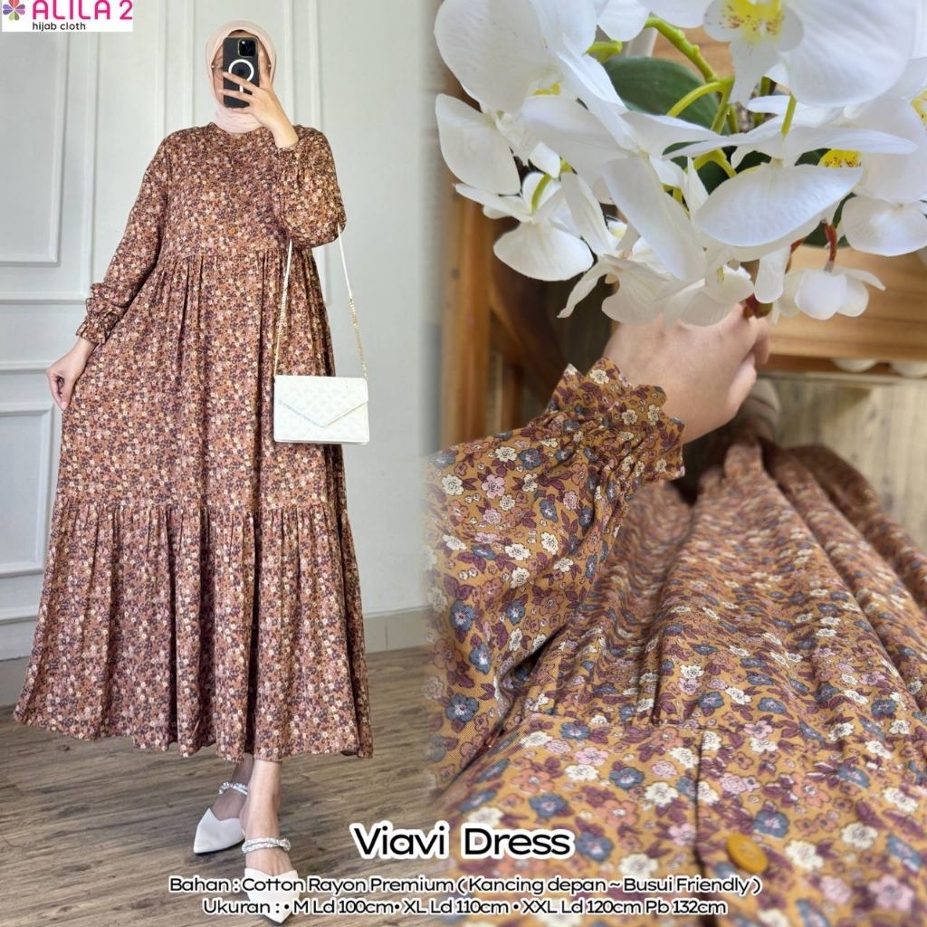 GAMIS RAYON SIZE M - JUMBO XXL VIAVI MIDI DRESS