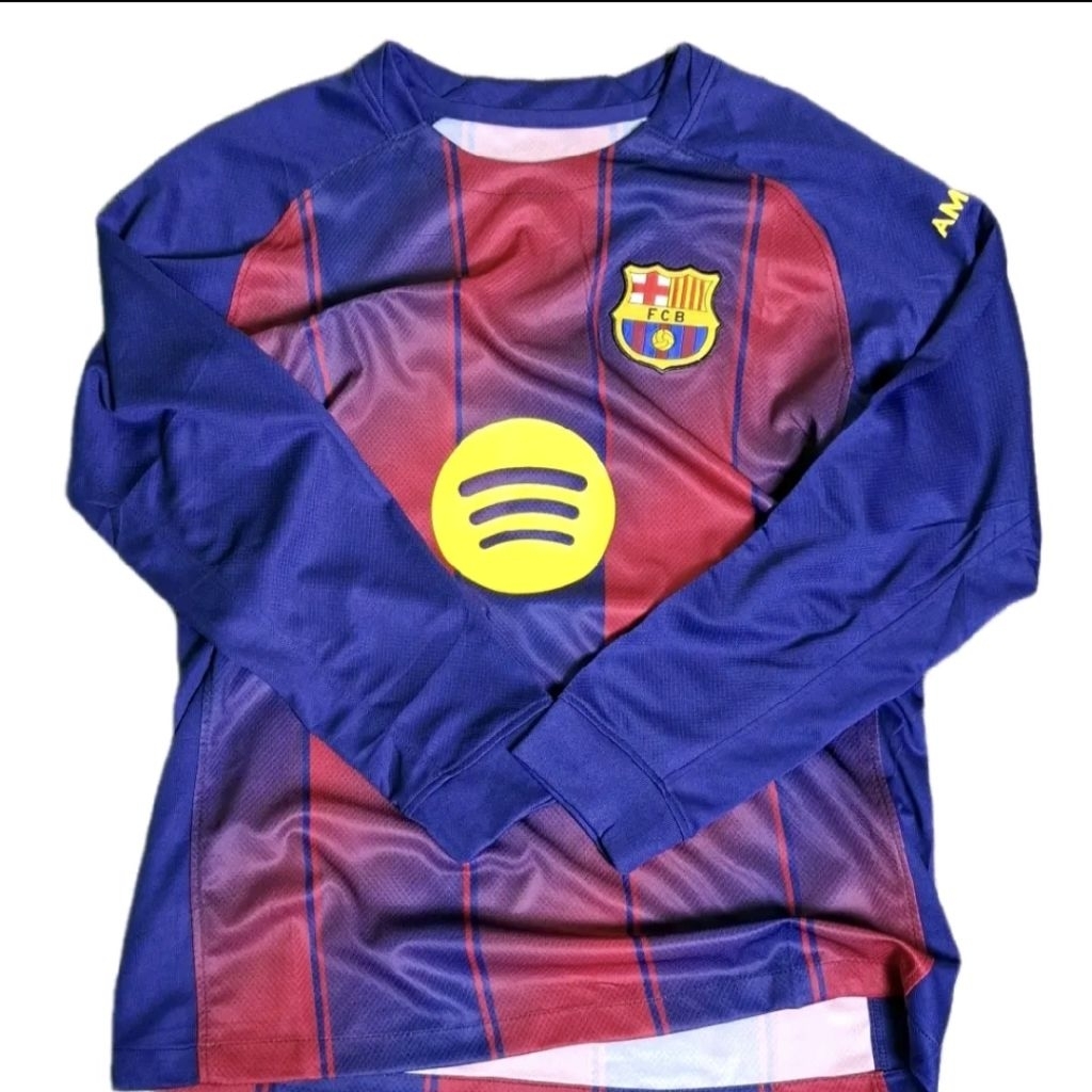 JERSEY BOLA BARCA HOME LONG SLEEVE TERBARU 2025 2026 GRADE ORI HIGH QUALITY