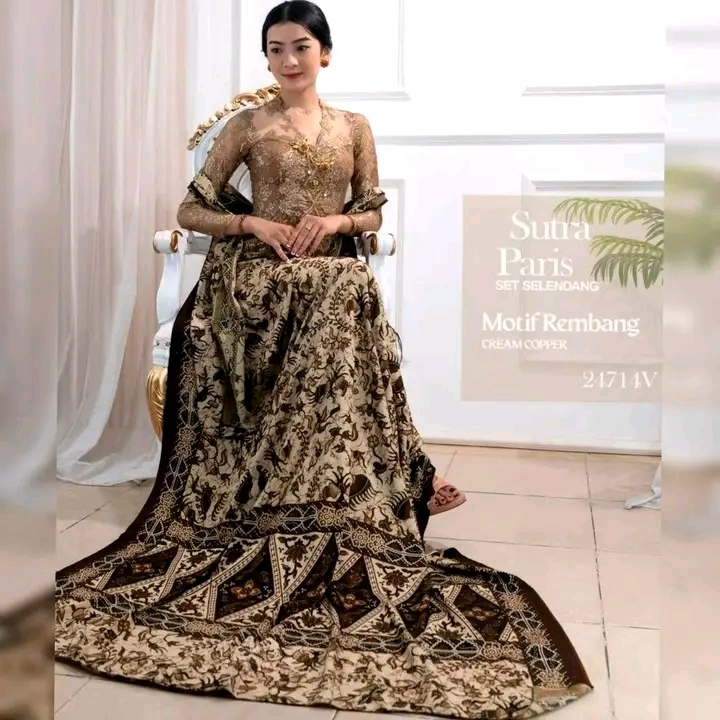 Kamen Set Selendang Bali Asli Original Motif Rembang batik pekalongan