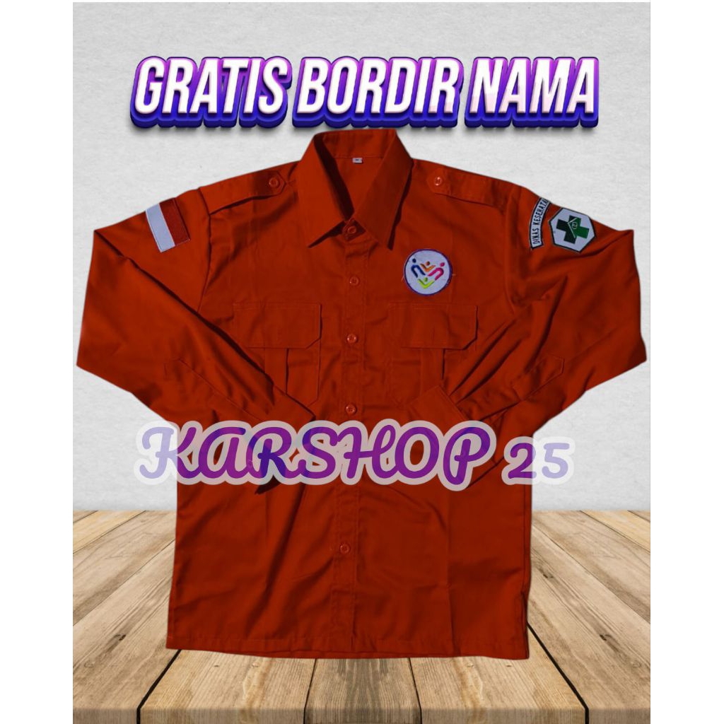Kemeja posyandu lengan panjang terbaru seragam posyandu kemeja kerja posyandu kemeja kader posyandu 
