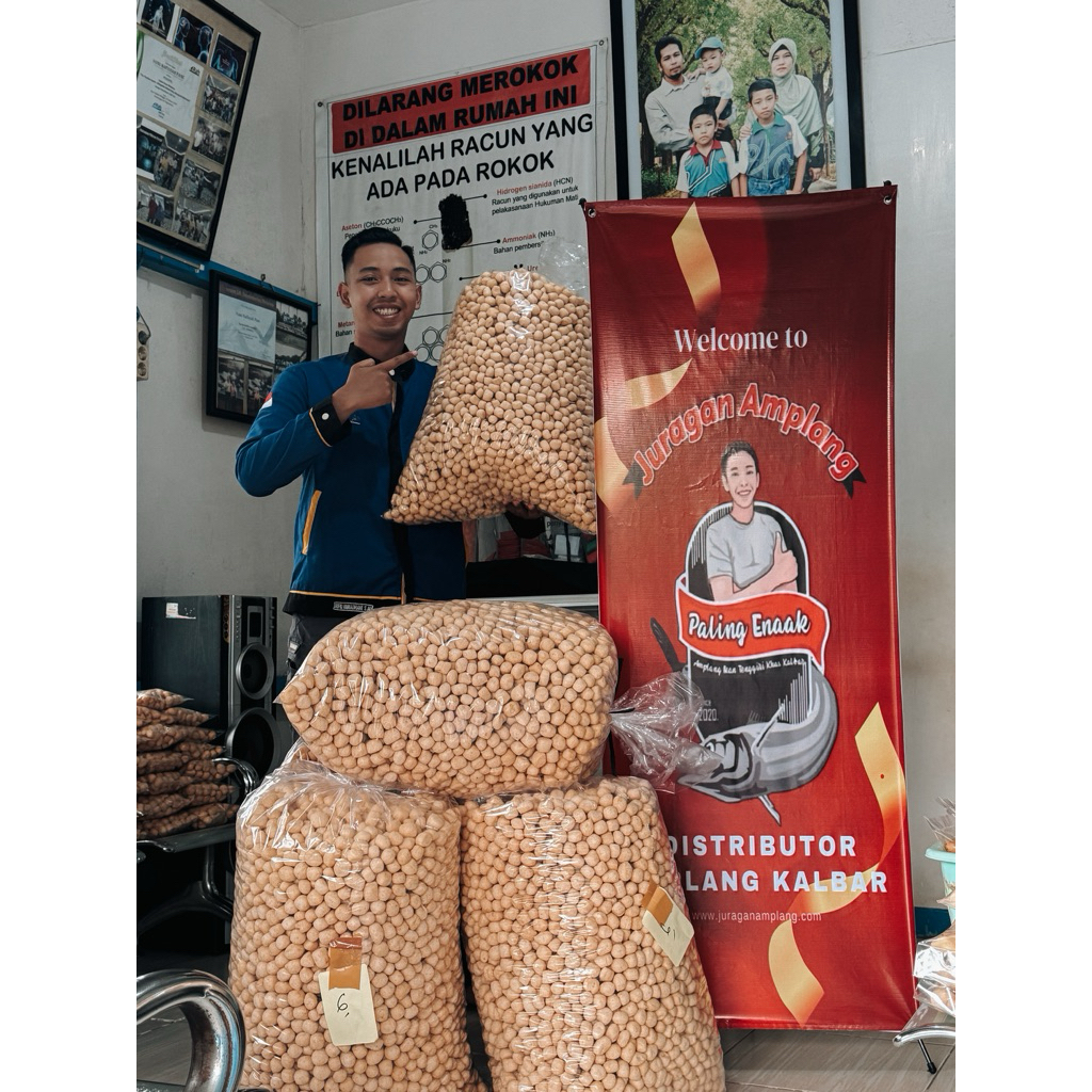 

AMPLANG Pontianak TENGGIRI KHAS KALBAR 1KG juragan Amplang