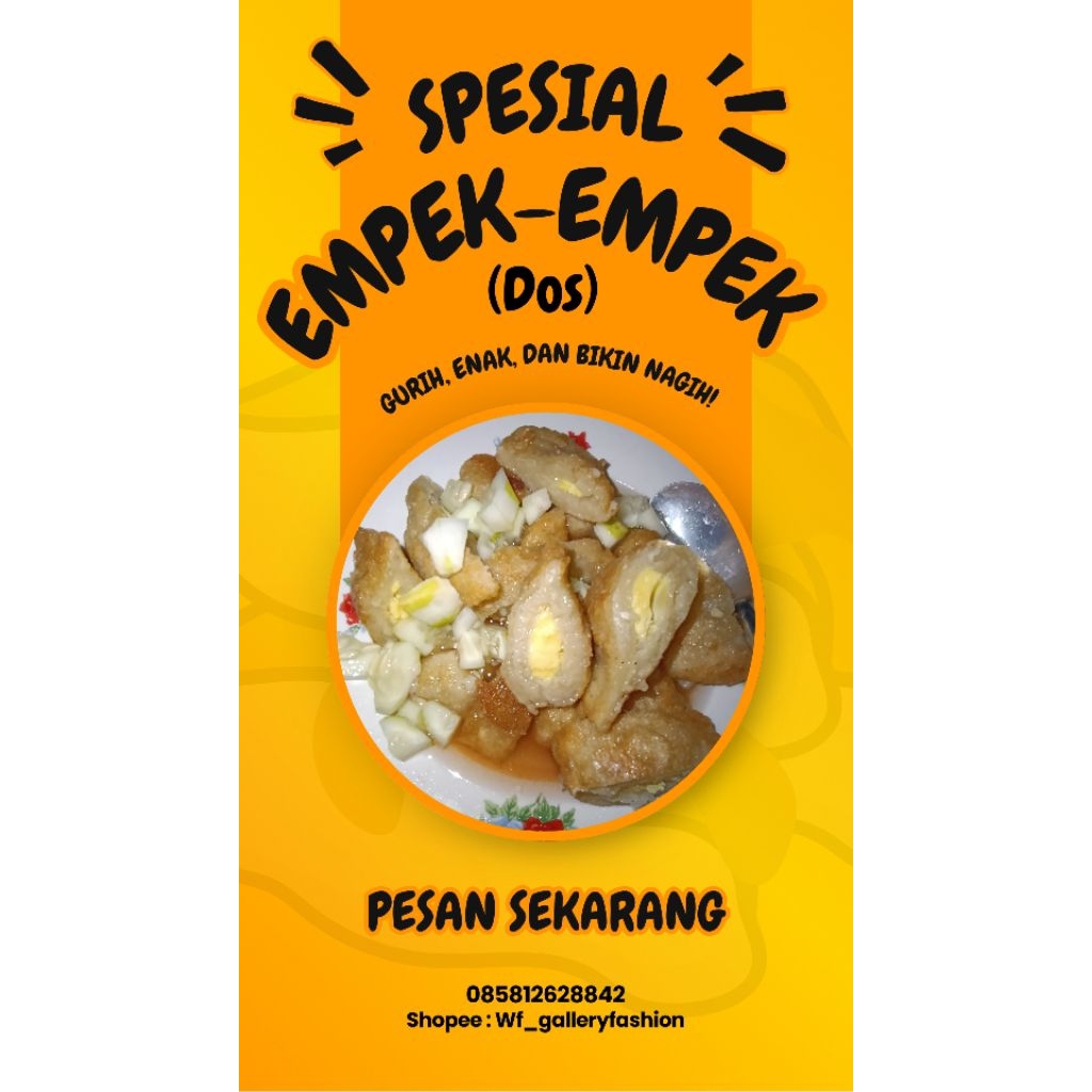 

Frozen Food Empek Empek Dos ( Empek-Empek tanpa ikan)