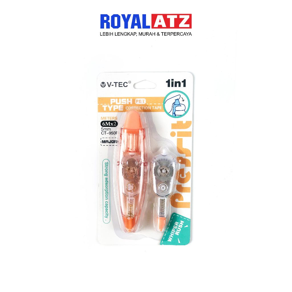 

Correction Tape / Tip Ex Kertas CT-901 V-TEC