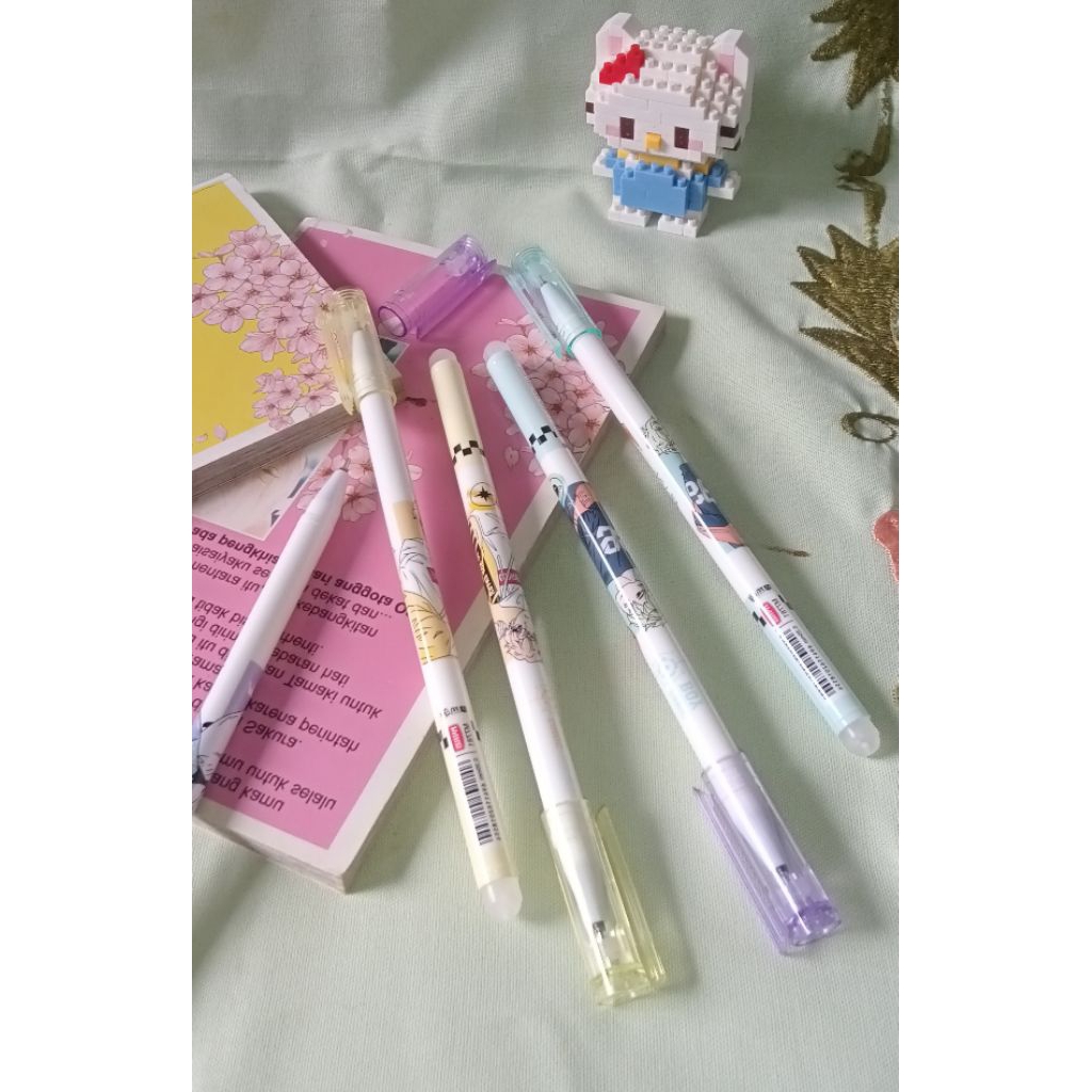 

Pena motif bisa di hapus | pulpen gel alat tulis sekolah kantor