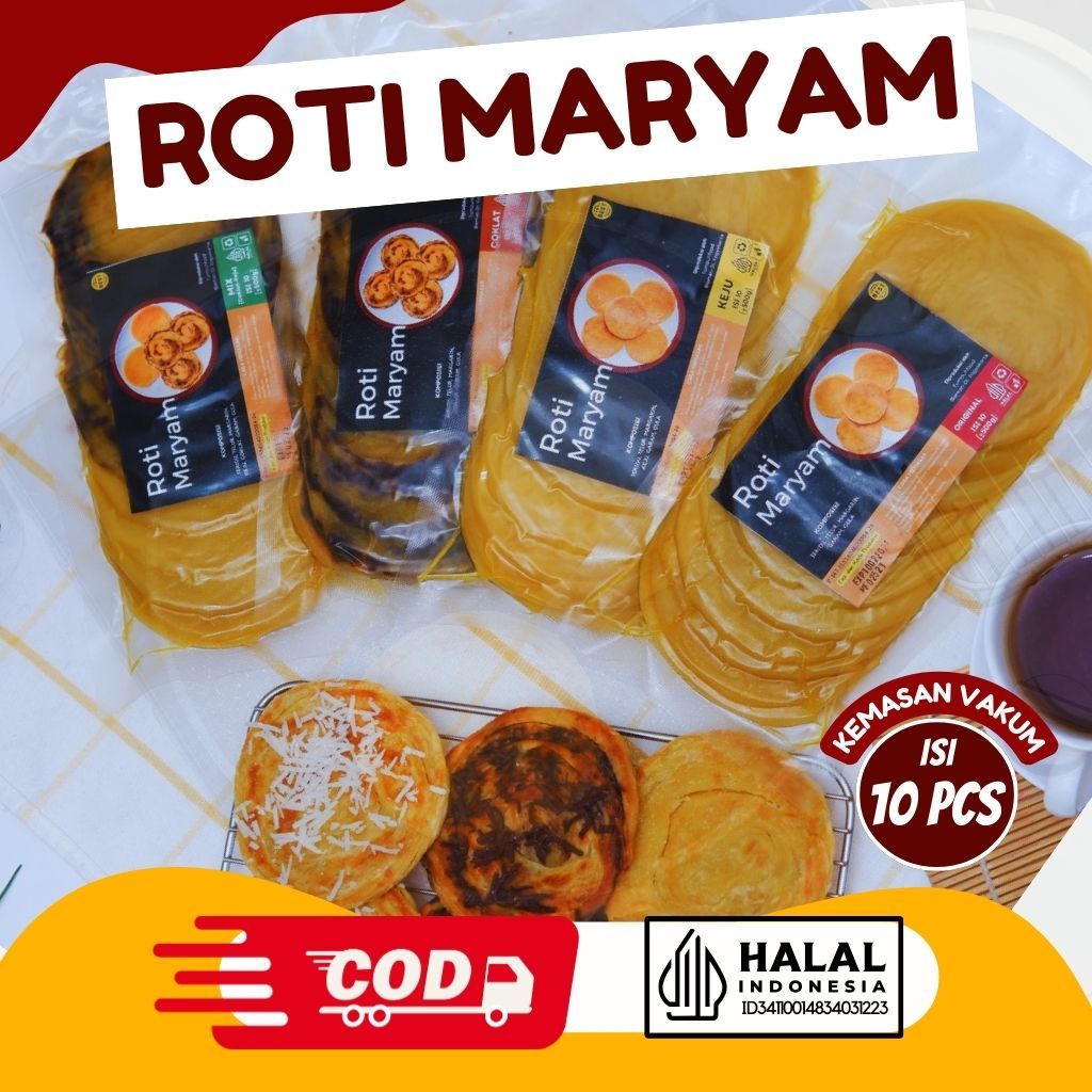 

Roti Maryam isi 10 | ORIGINAL COKLAT KEJU MIX [COKLAT+KEJU] / CANAI/CANE