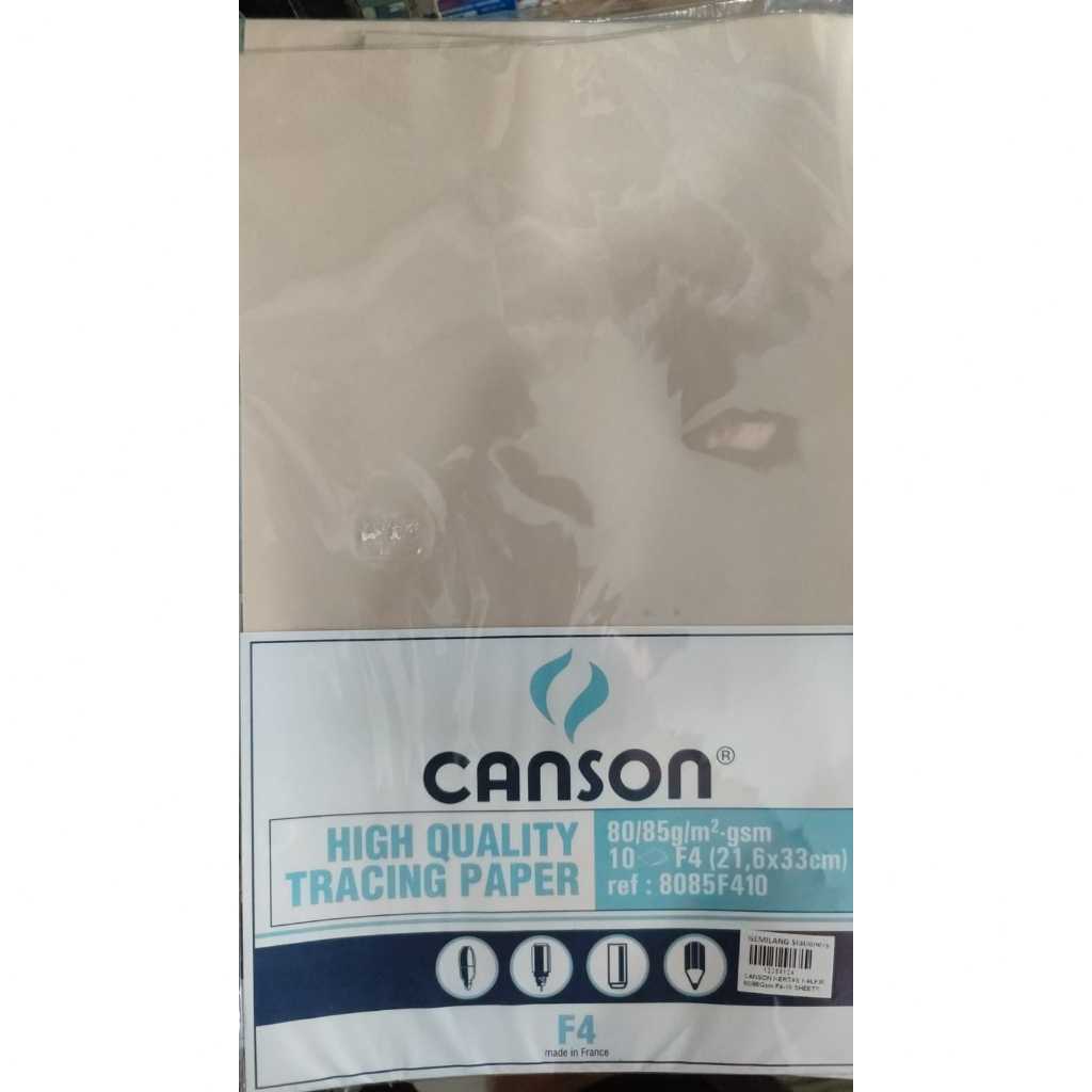 

Tracing Paper F4 / Kalkir Folio isi 10 sheets merk Canson