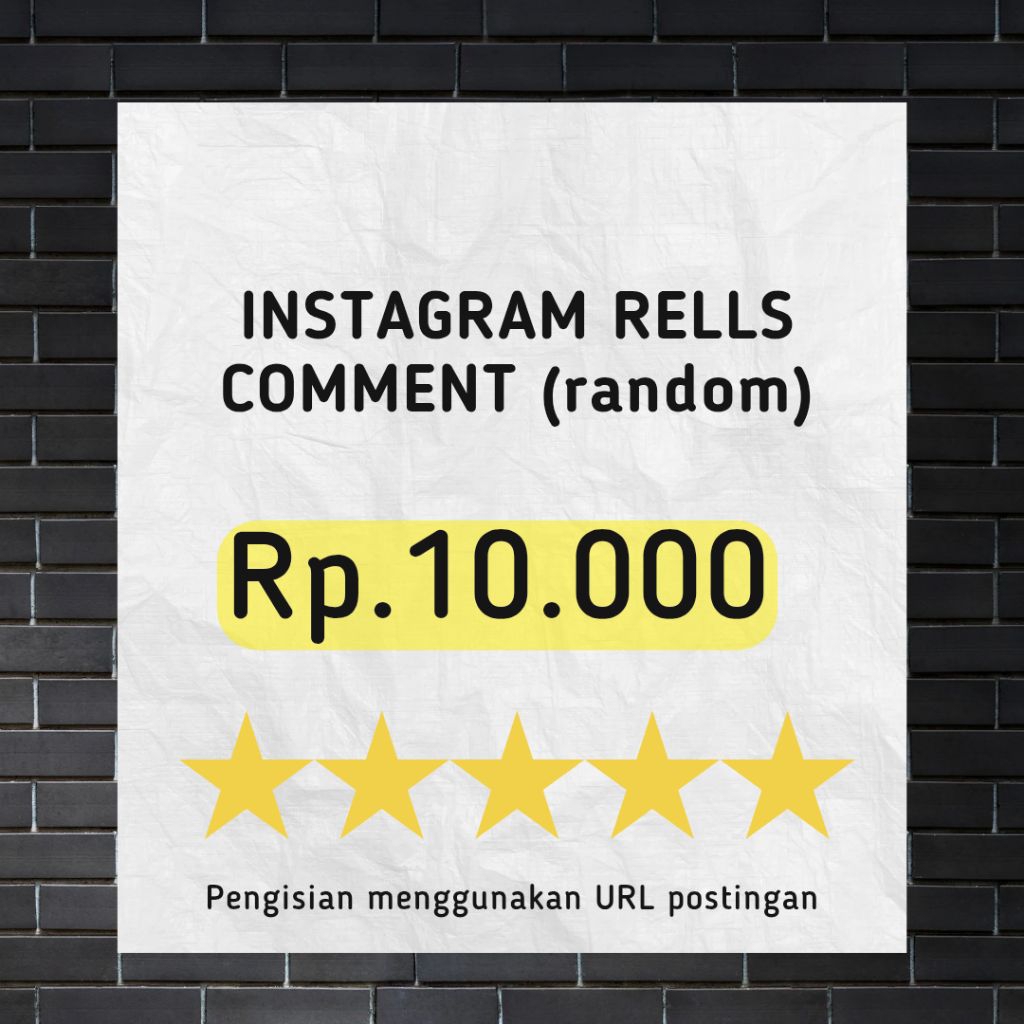 INSTAGRAM RELLS COMMENT (random)