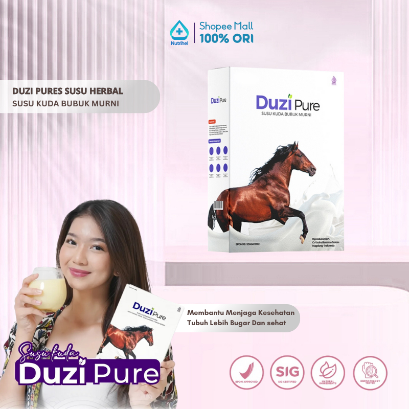 

Duzi Pure - Susu Kuda Lombok Herbal 200 Gram 1 Box | Kesehatan Tubuh | Kebugaran Tubuh |