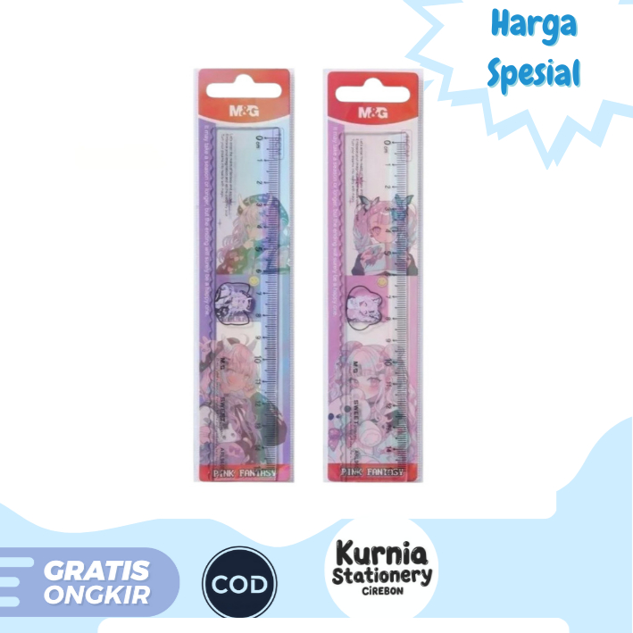 

M&G Rules Pink Fantasy / Penggaris Plastik 15 cm ARL960EA (Satuan)