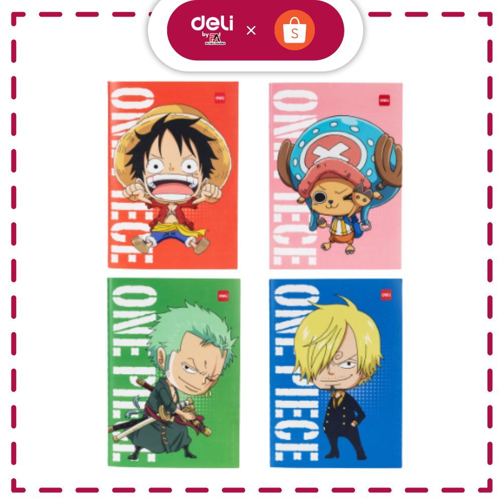 

Deli One Piece School Notebook / Buku Tulis Buku Catatan Jahit A5 B5 60 Lembar 70 GSM One Piece