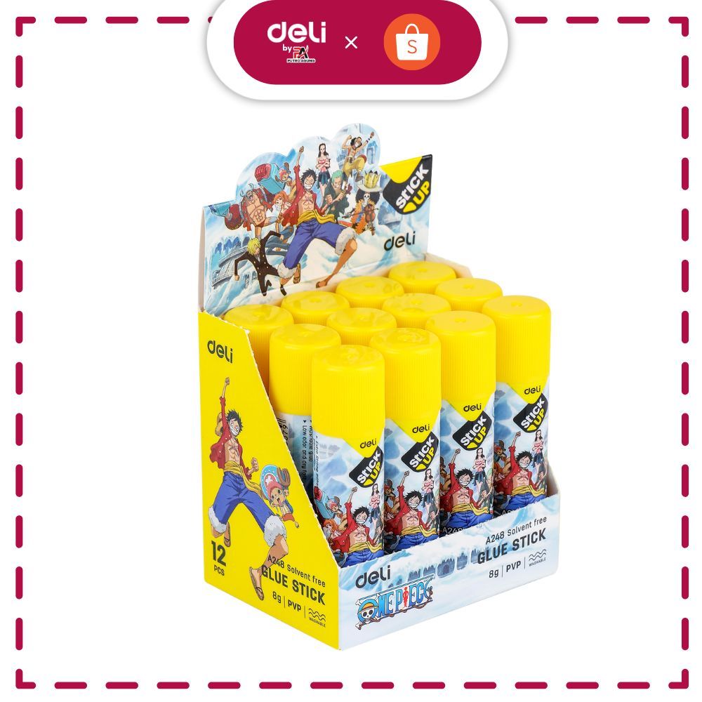 

Deli One Piece Glue Stick / Lem Stik Kertas One Piece Tidak Beracun Mudah Dicuci EA248