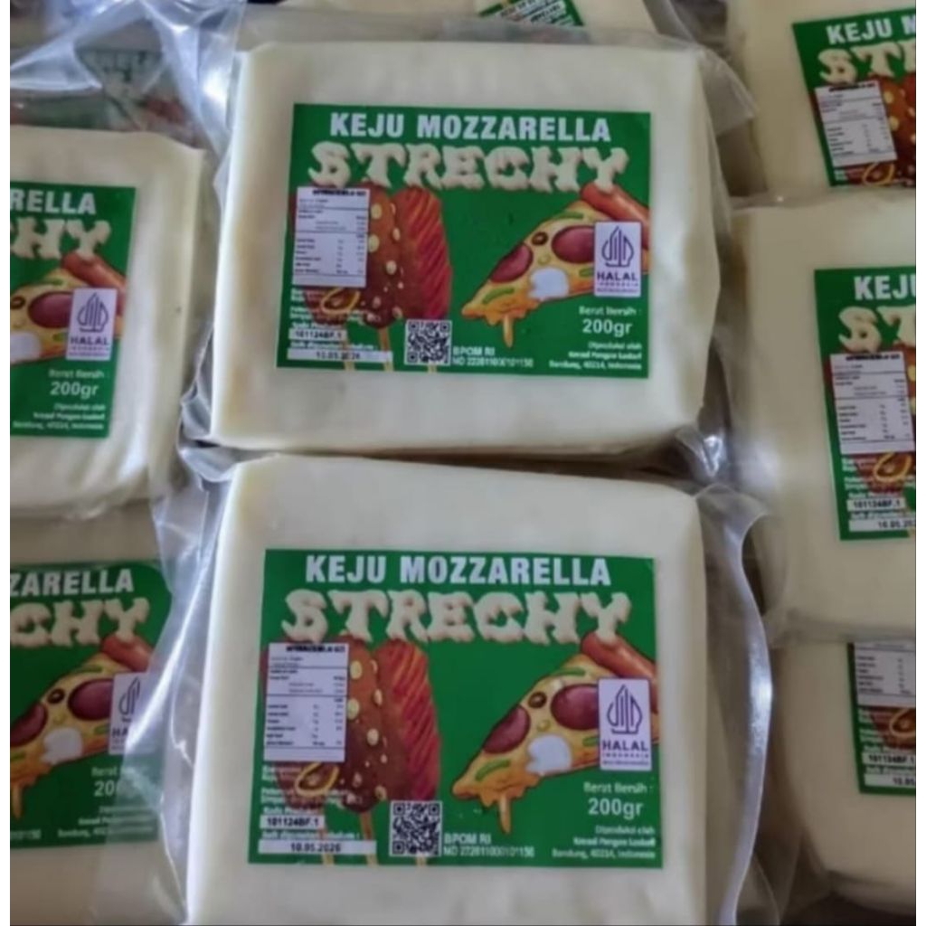 

Keju Mozzarella Stretchy Hijau 1 kg