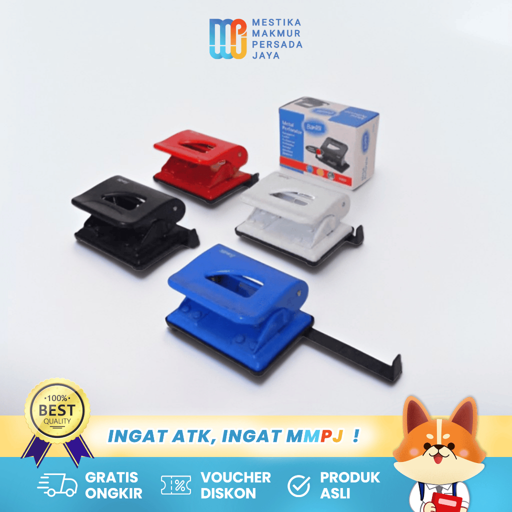 

Bantex Office Perforator Medium 2 Holes 2mm – Pelubang Kertas Besi Kapasitas 20 Lembar 9303