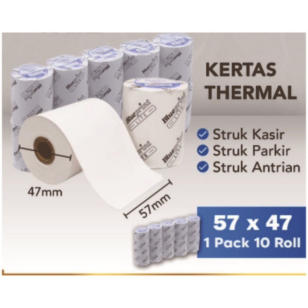 

Kertas Thermal Blueprint 57x47 1 pack isi 10 roll