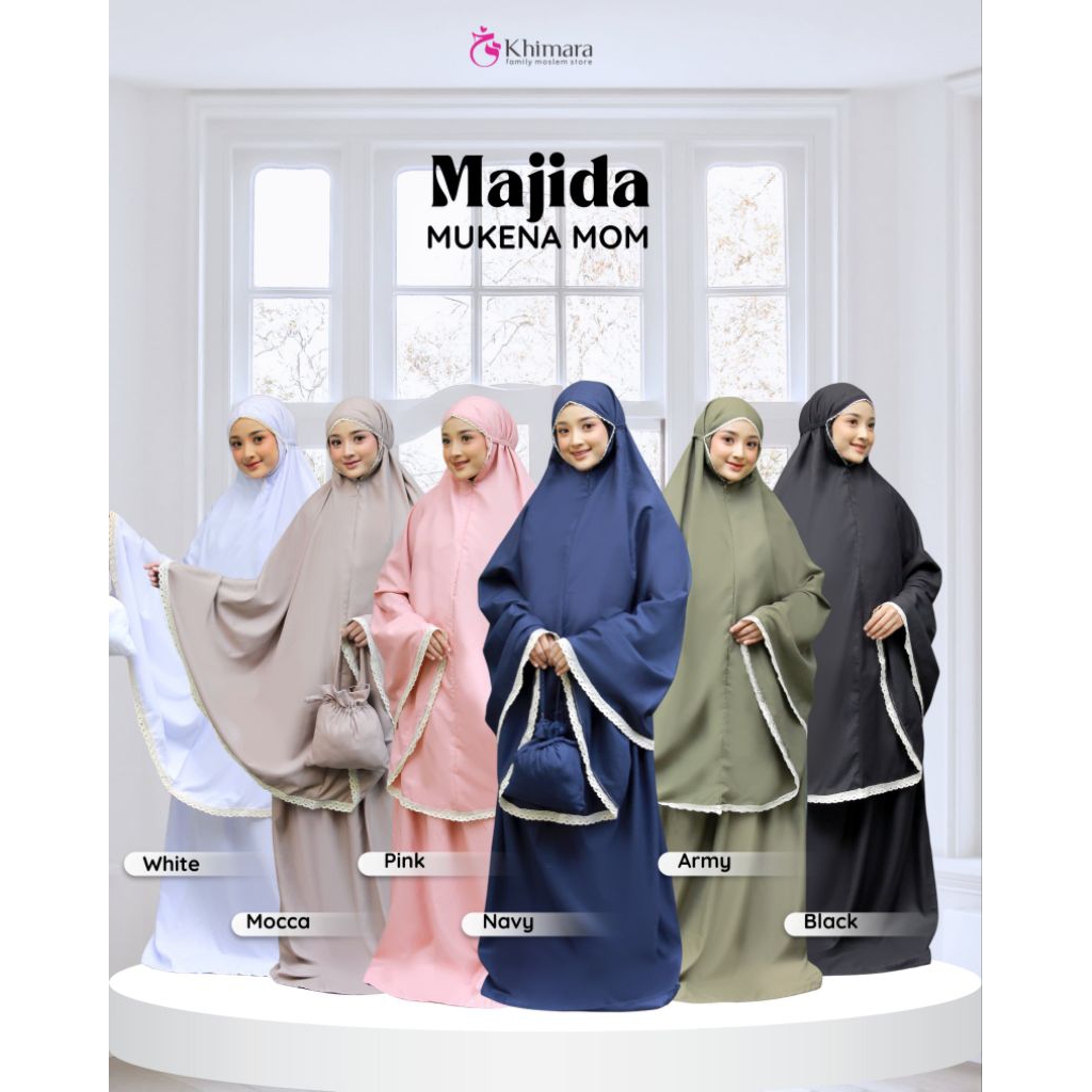 Mukena Bagus, Rukuh Murah,  Mukena Gift,  Oleh-oleh Haji, Majida Ori by Khimara