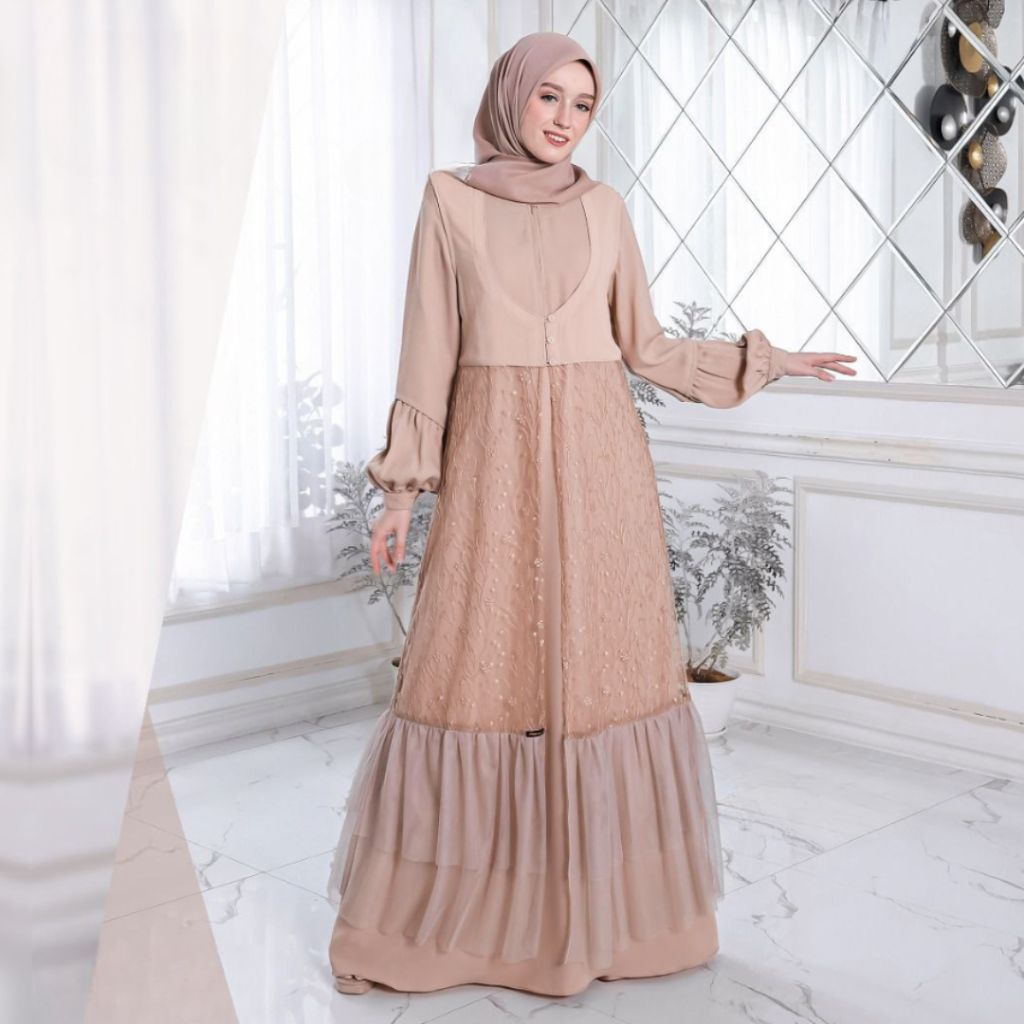 PROMO Ethica Gamis kekinian daily/formal KAGUMI 272 GOLDEN BROWN