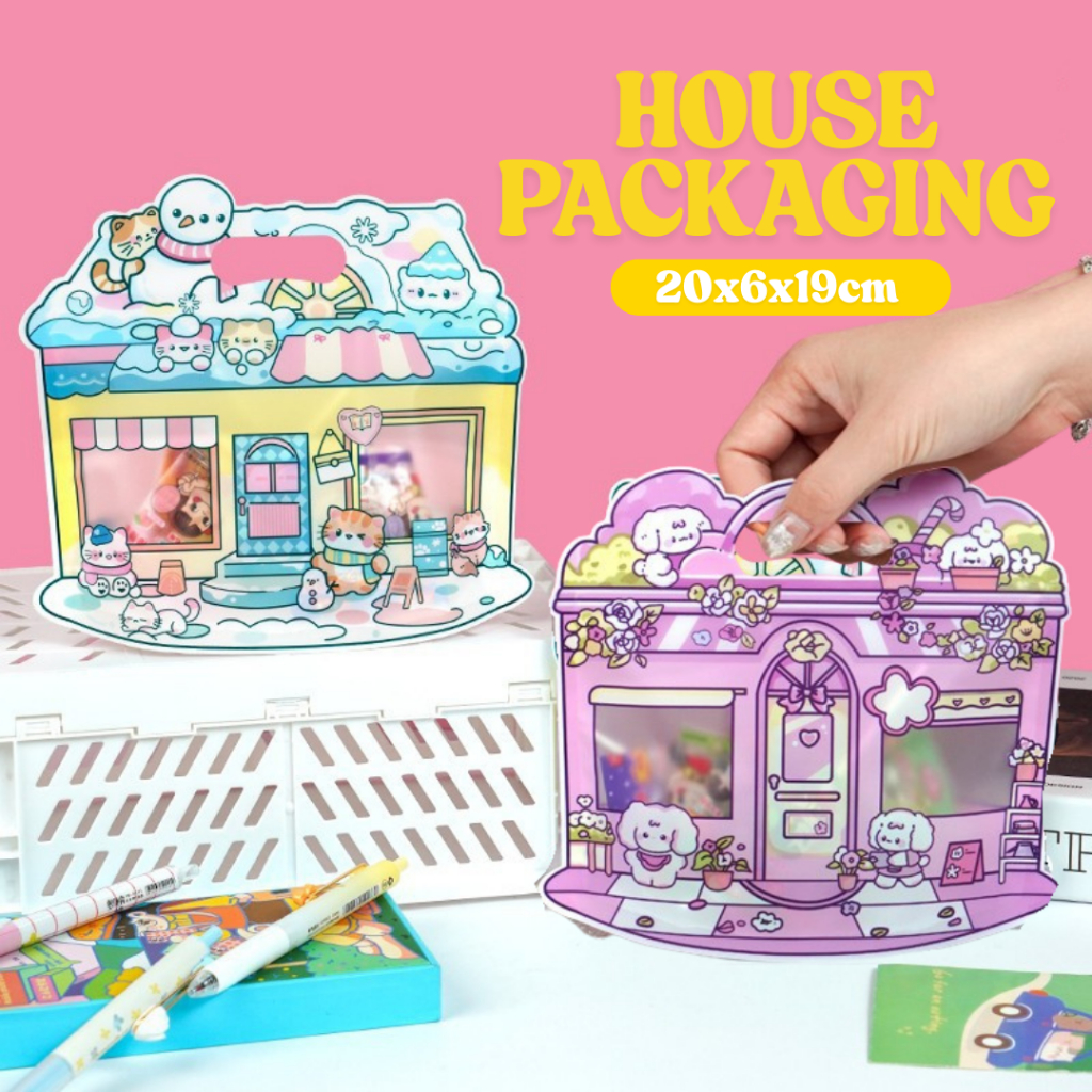 

Packaging Ziplock Snack Kue House Cookies Zipper Kemasan Pouch Hampers Packaging Ziplock Souvenir Birthday Ulang Tahun Anak Lucu