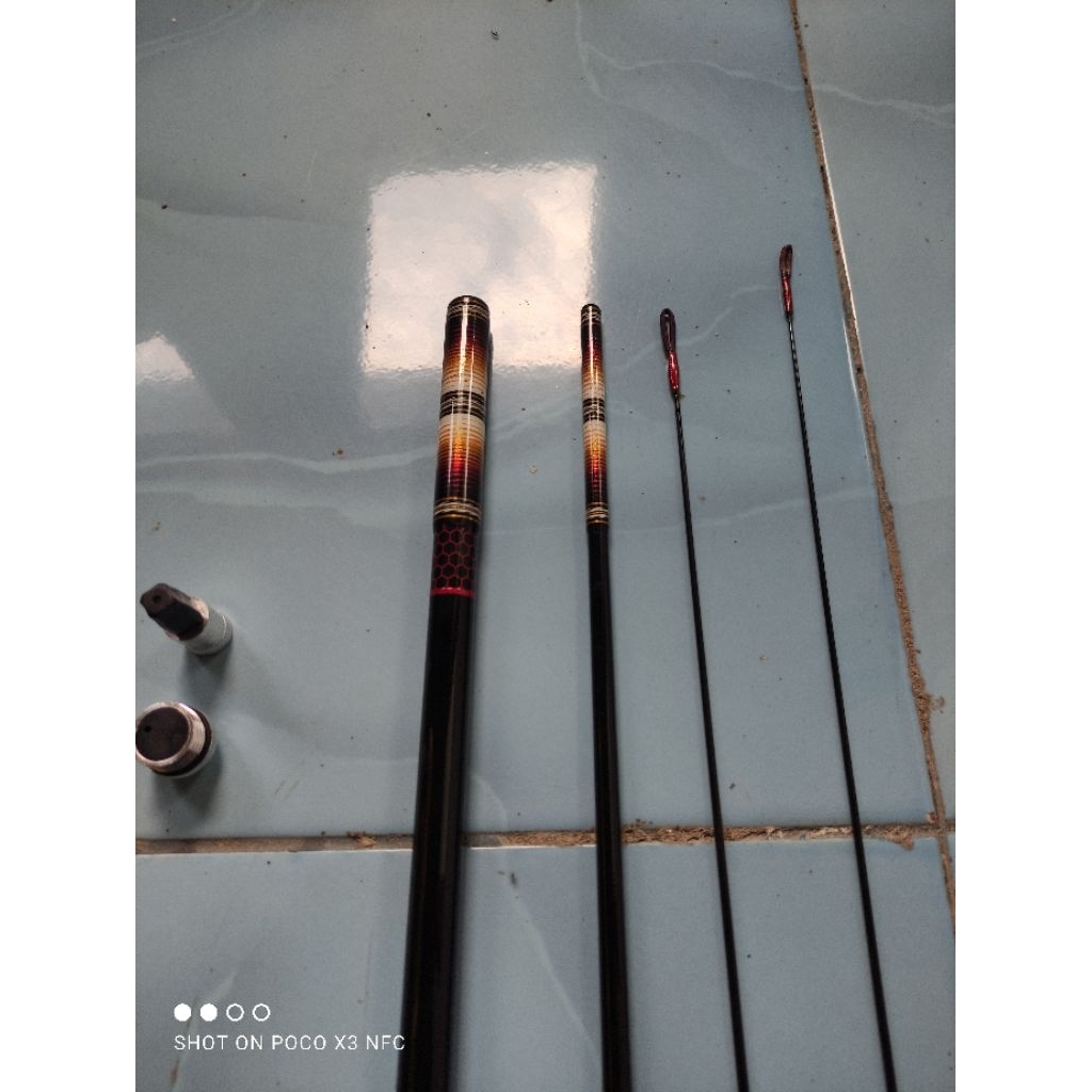 Tegek HAIZHEN BLACK VENOM 210cm lilit ujung