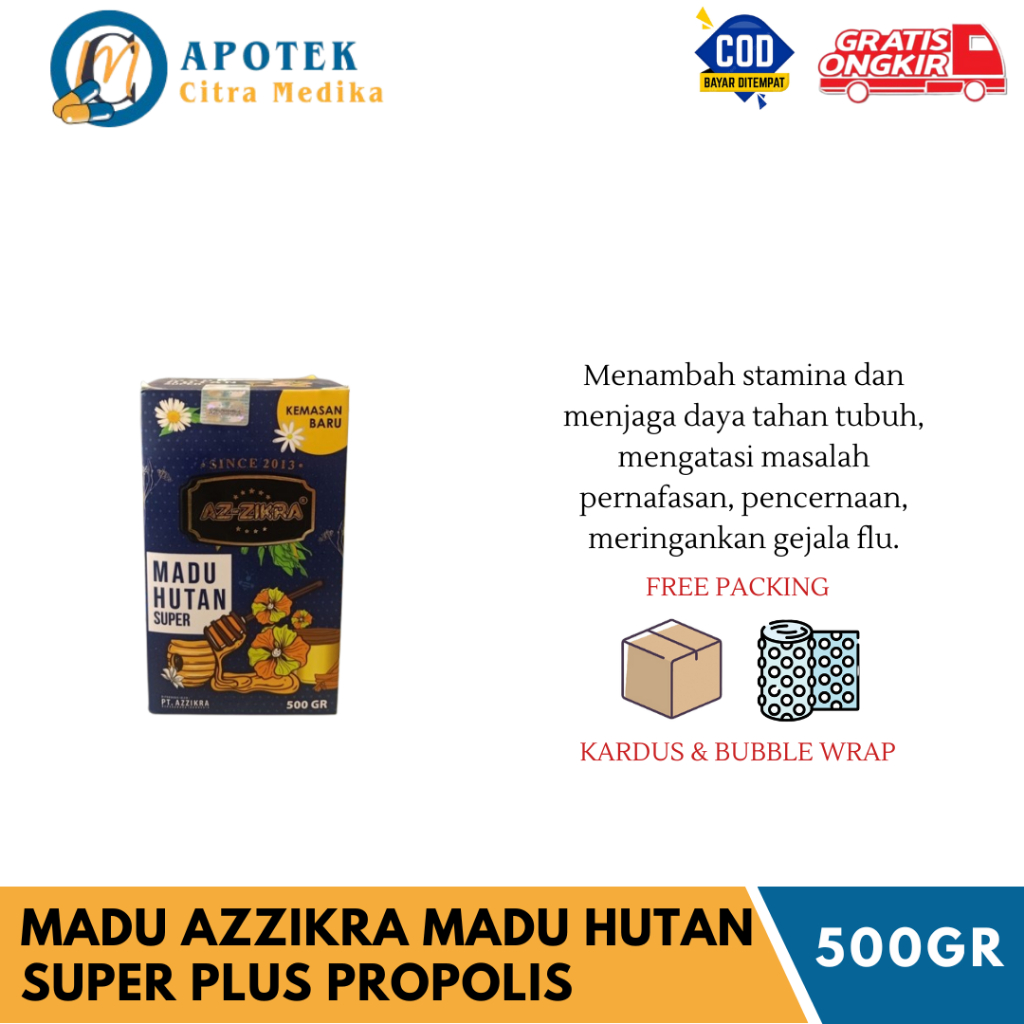 

Madu Azzikra Madu Hutan Super Plus Propolis 500gr Madu Hutan Original Menjaga Daya Tahan Tubuh