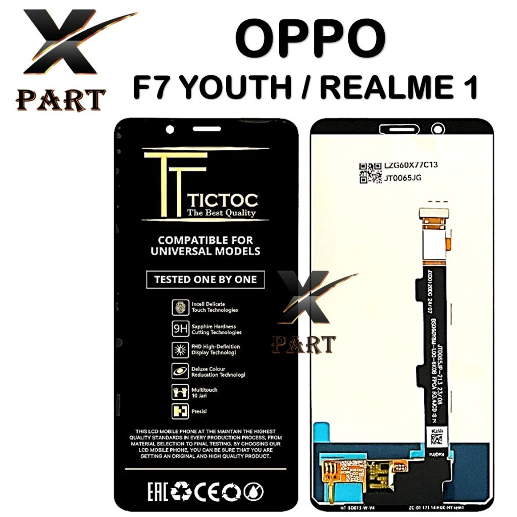 LCD TOUCHSCREEN OPPO F7 YOUTH / REALME 1 / CPH1859 COMPLETE ORIGINAL 100% FULLSET ORI