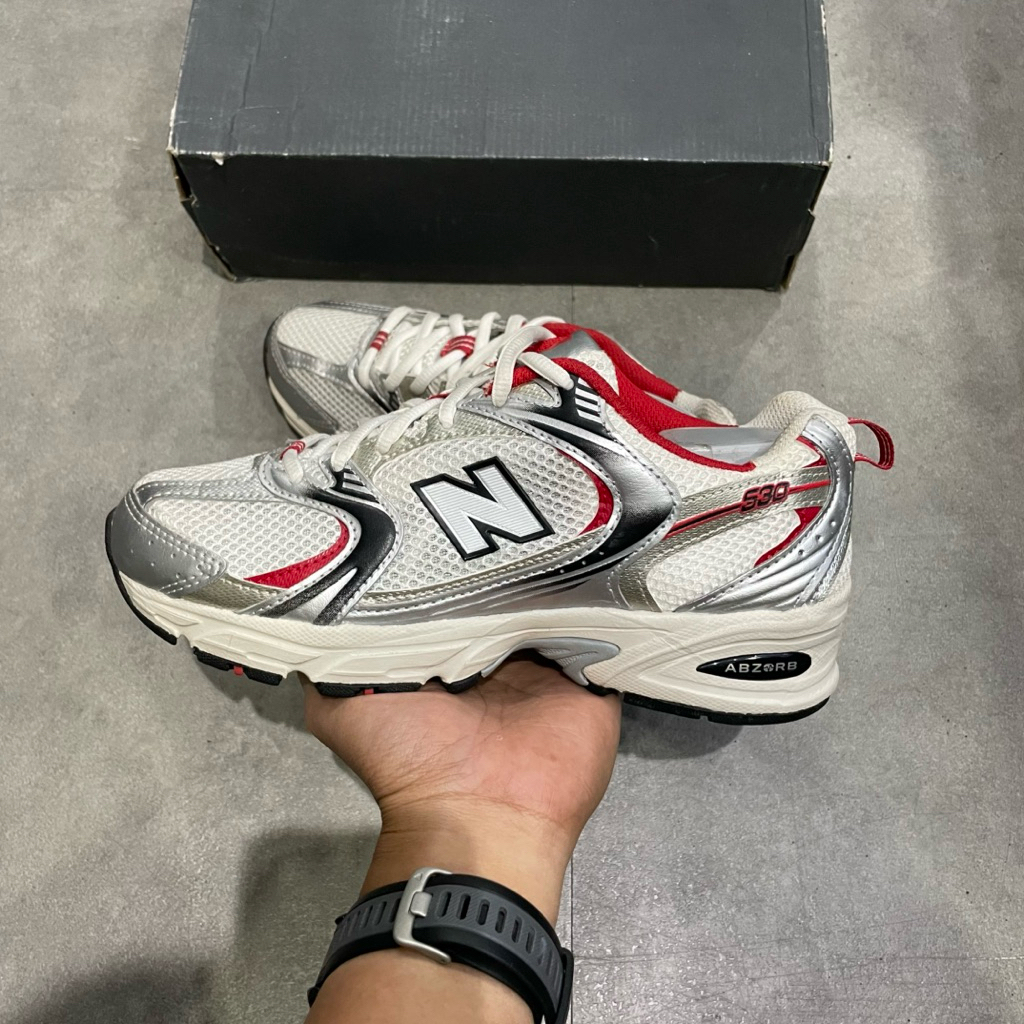 New Balance 530 Silver Red (100% Authenthic) #W314