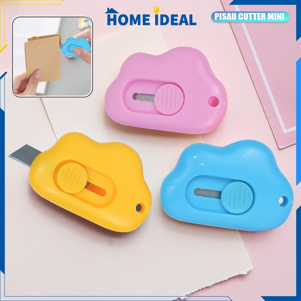 

Cutter Mini Portable Bentuk Awan Alat Tulis Kantor Lucu / Pisau Cutter Mini Alat Bantu Potong Kertas / Pisau Kartun Model Awan Impor HI C953