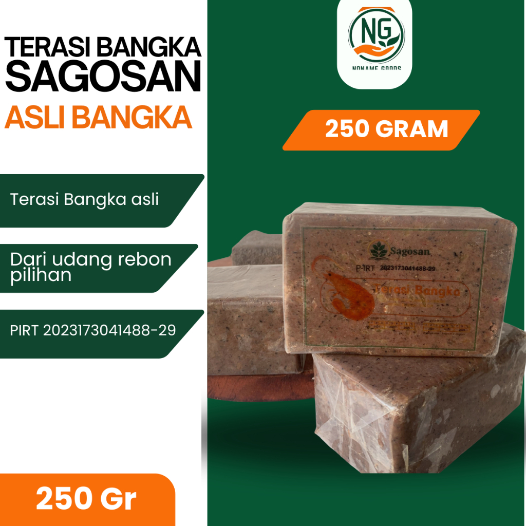 

TERASI BANGKA 250 GRAM SAGOSAN BELACAN WANGI ENAK MURAH (MENTAH)