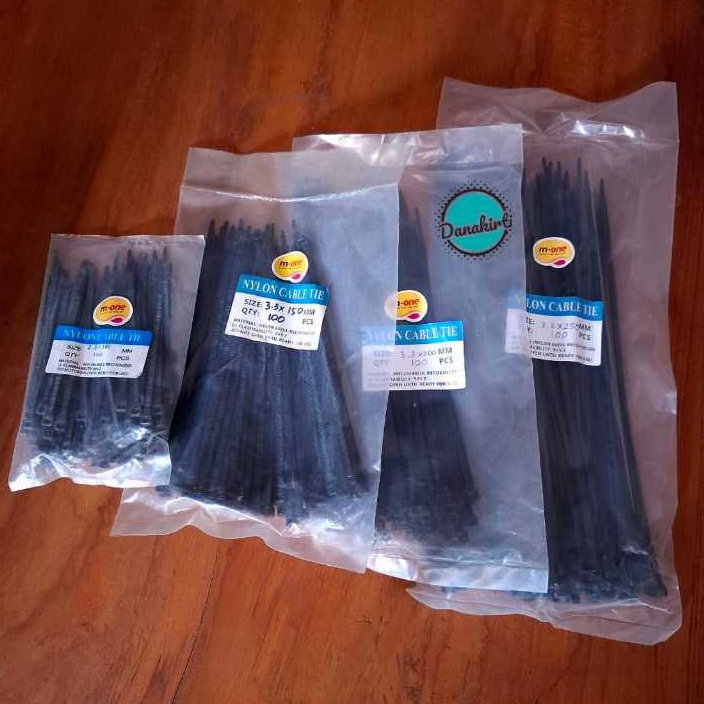 Cable Ties / Kabel Ties Kepala Besar Warna Hitam @Pak