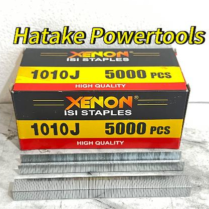 

XENON Isi Staples 1010J -Refill Air Nailer Gun Paku Tembak Stapler Bit Finish Nail 1010J isi 5000pcs