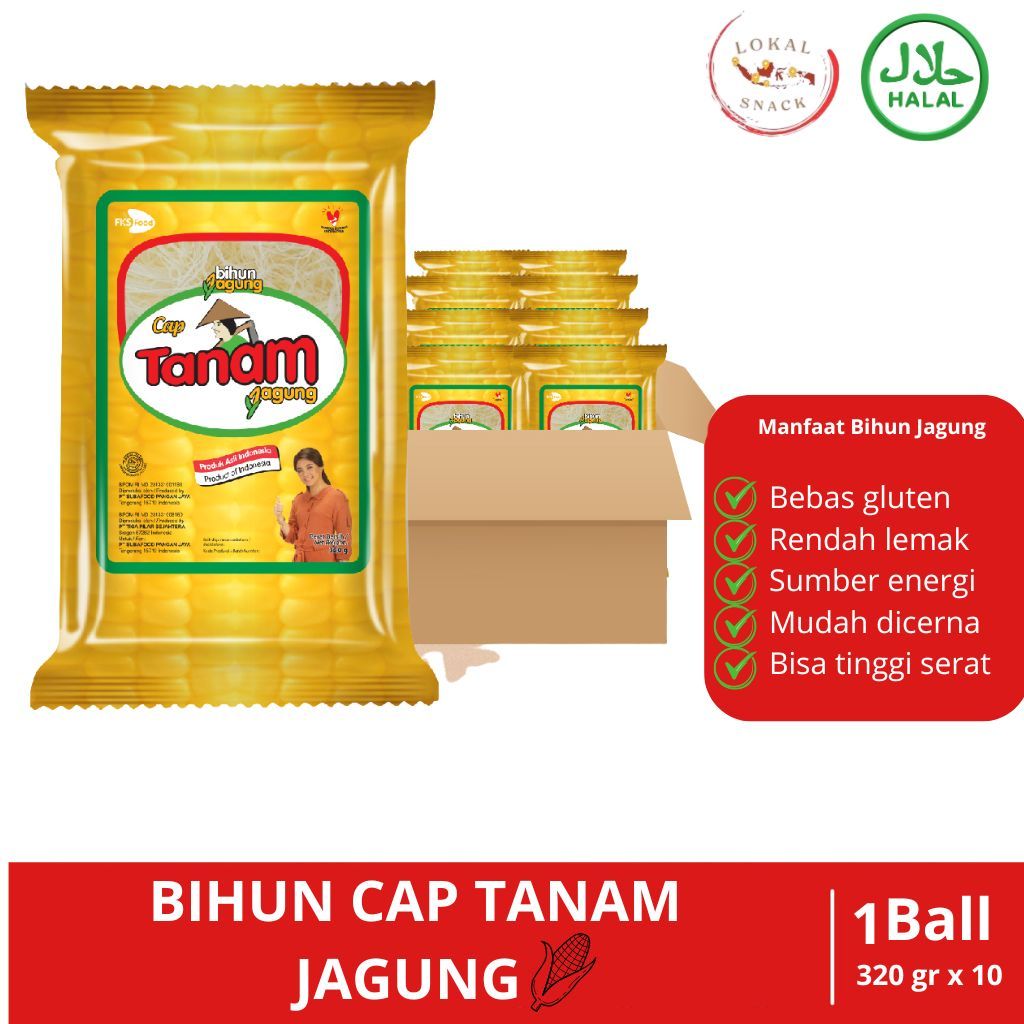 

Bihun cap Tanam Jagung - Paket 1 ball isi 10 pcs x 320gr
