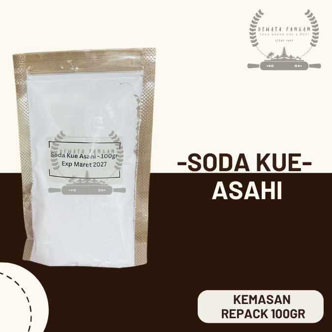 

[A2] Soda Kue Asahi / Sodium Bicarbonate / Bahan Pengembang Kemasan Repack 100gr
