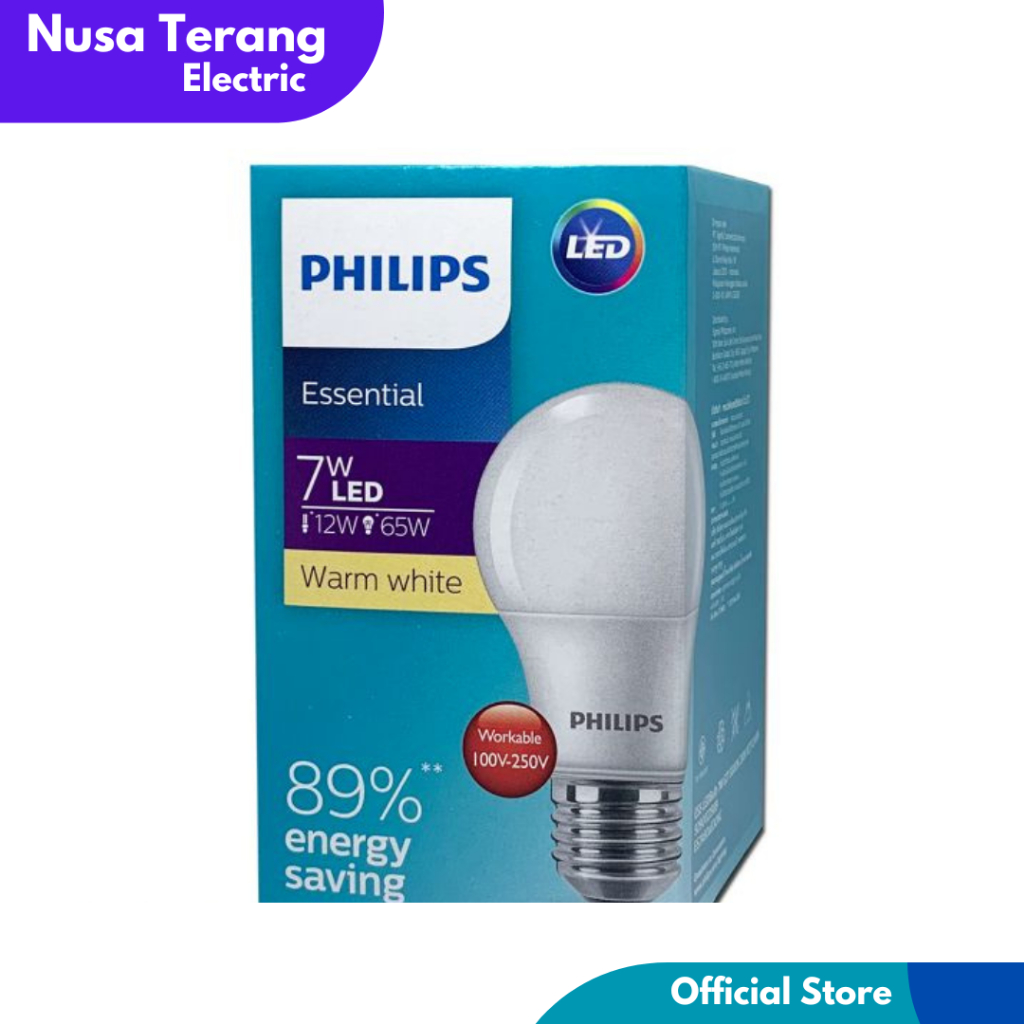 Lampu Philips Essential LED Bulb 7W E27 - Essential LED Philips