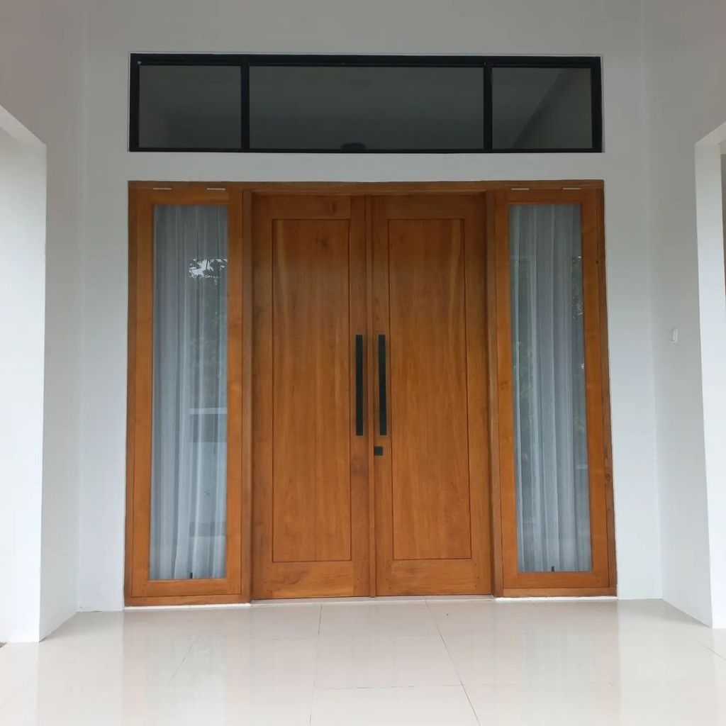 pintu minimalis jati pintu utama jati pintu rumah jati pintu jati solid