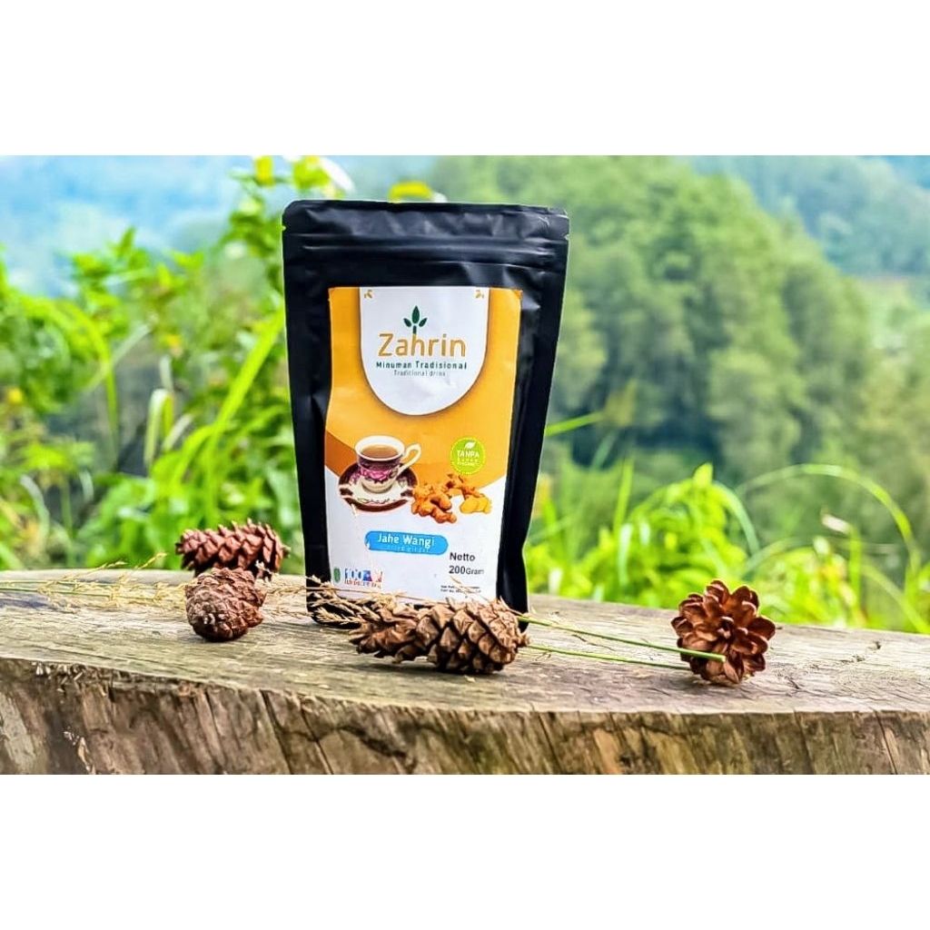 

Zahrin minuman herbal Jahe serbuk siap seduh 250 gram Powder Bubuk Drink Instan 100% alami