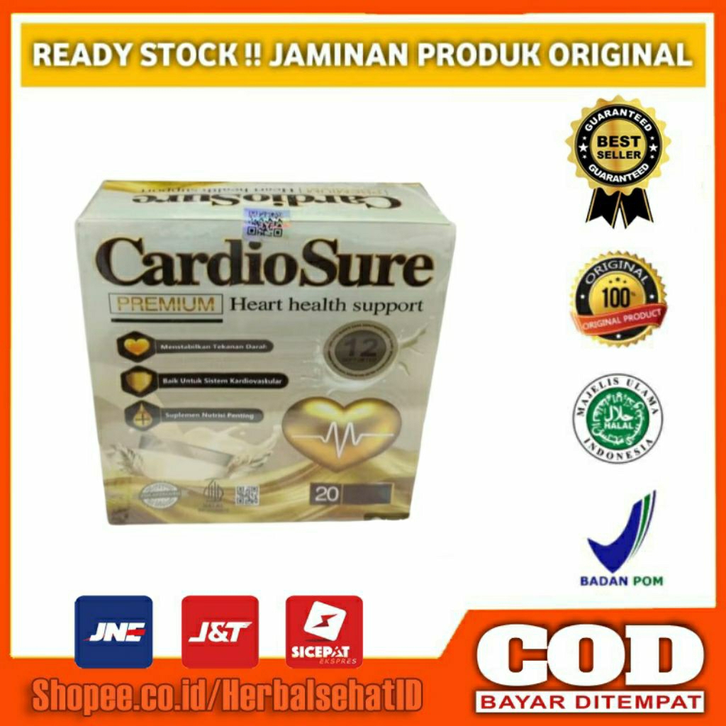 

NEW CARDIOSURE PREMIUM MILK SUSU ASLI OBAT HIPERTENSI JANTUNG KORONER STRUK KOLESTROL ASAM URAT