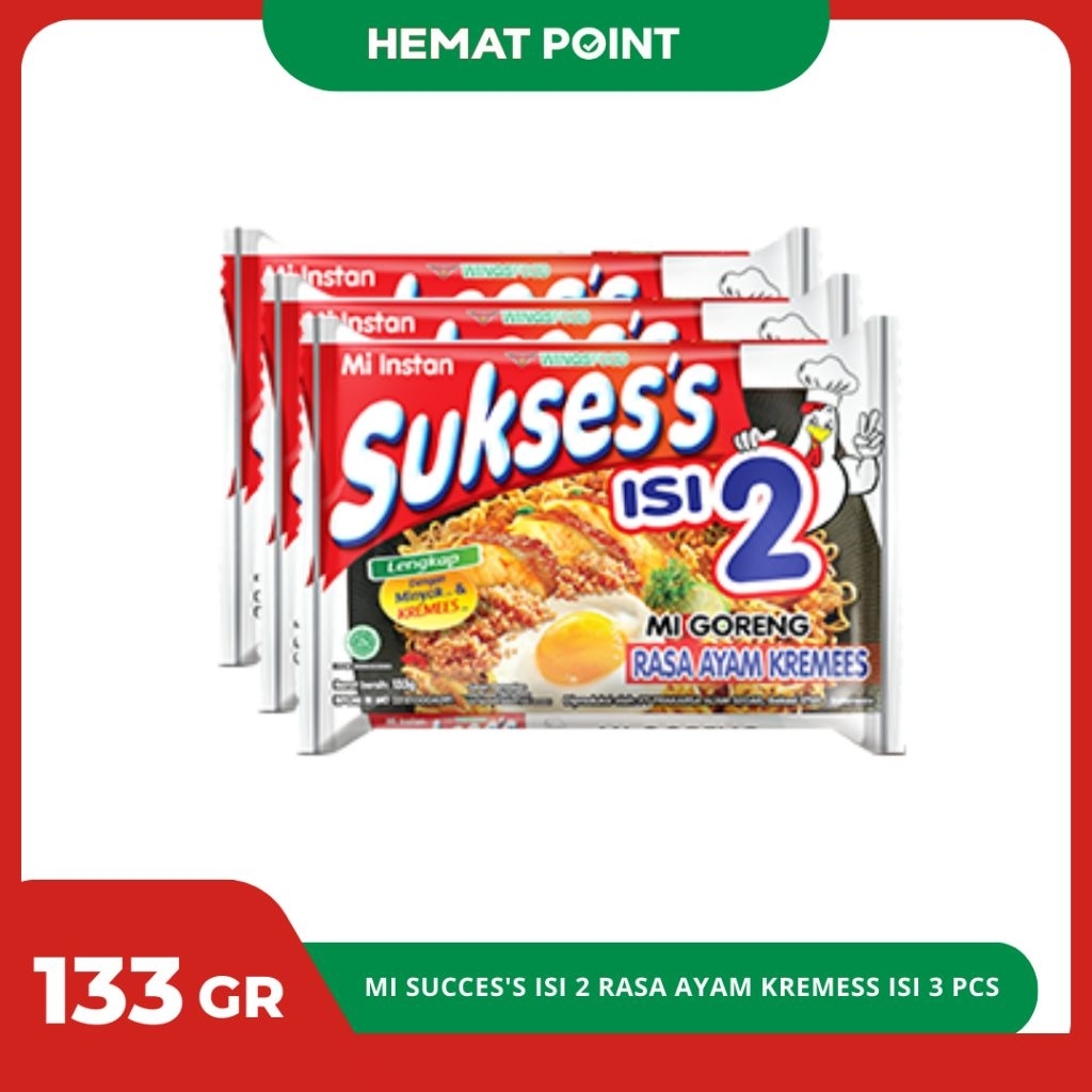 

Paket Hemat Isi 3 Pcs - Mi Instan Sukses's Isi 2 Mi Goreng Rasa Ayam Kremees