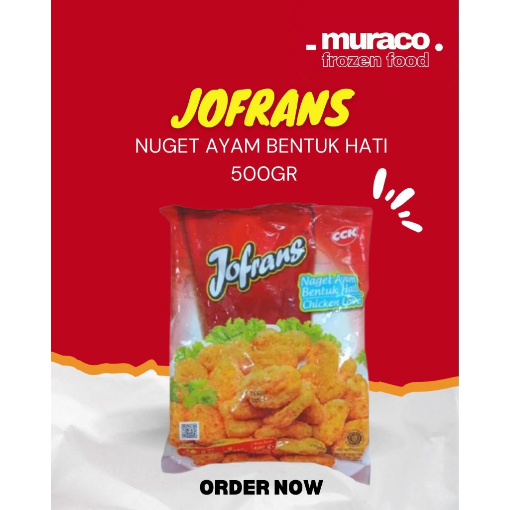 

Jofrans Chicken Nugget Bentuk Hati 500gr