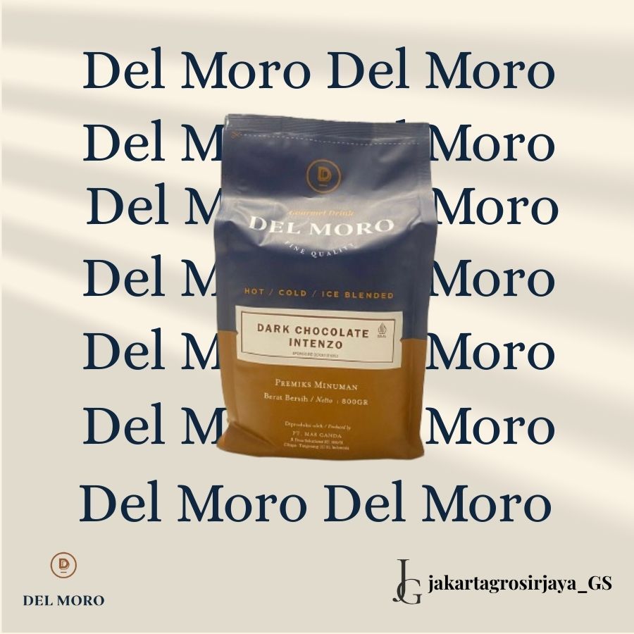 

DELMORO INTENZO DARK Chocolate 800gr-Hot Ice Blend Cocoa Drink 3in1-Bubuk Serbuk Minuman Rasa Coklat