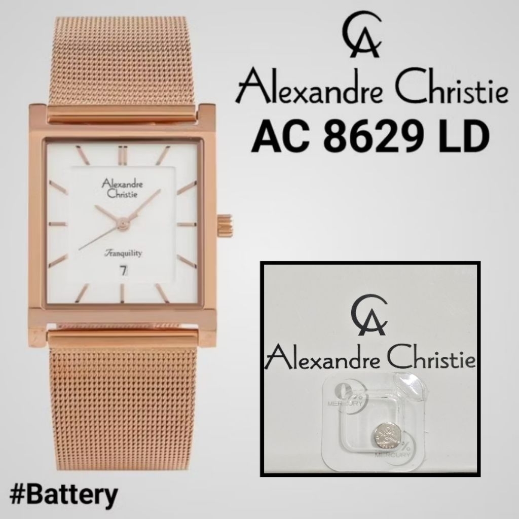 Baterai Jam Tangan Alexandre Christie AC 8629 LD