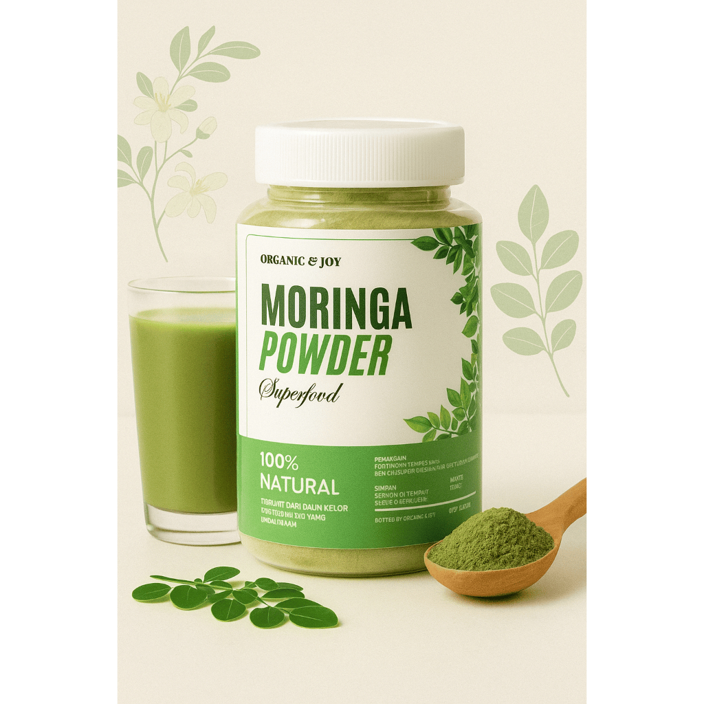 

Pure Moringa Powder Drink / Bubuk Kelor Murni Jar 300ML