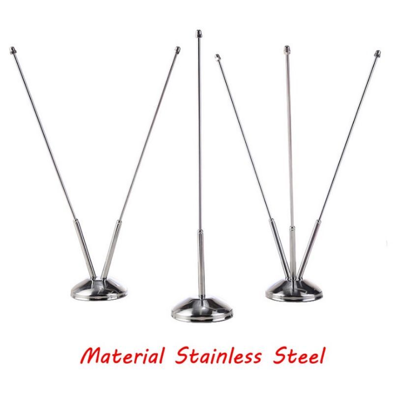V Stand Tiang Bendera Meja Stainless Bendera Meja Tiang Model Stand Bendera Mobil Tiang -